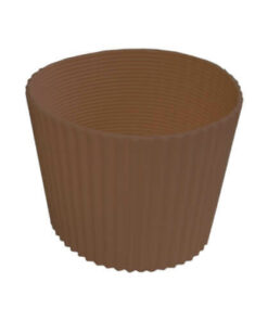 Gummi-Schutzband für Tumbler-Trinkbecher, Braun.