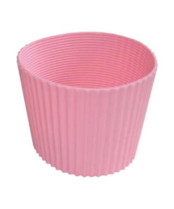 Gummi-Schutzband für Tumbler-Trinkbecher, Rosa.