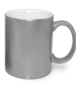 Tasse 330ml, Soft Color, Silber, für die Sublimation