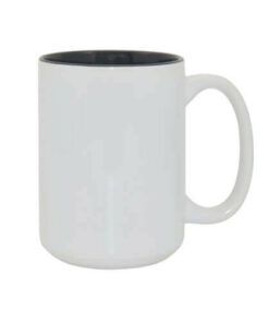 Tasse 450ml, A+, schwarze Innenseite, für die Sublimation