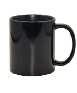 Zaubertasse 330ml, Schwarz mit schwarzer Innenseite, für die Sublimation