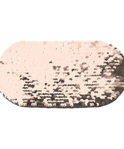 Zweifarbige Pailletten, Oval, Champagner, für die Sublimation und Applikation auf Textilien