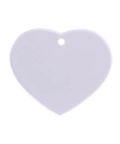 Anhänger, Kunststoff, Herz, für den Sublimationsdruck