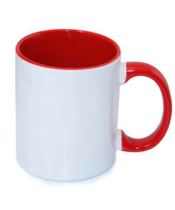 Tasse 330ml FUNNY,  A+, Rot, für die Sublimation