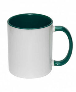 Tasse 330ml FUNNY,  A+, Dunkelgrün, für die Sublimation