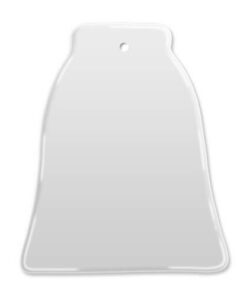 Kachel, Keramik, Glocke, 7,5 cm, für den Sublimationsdruck