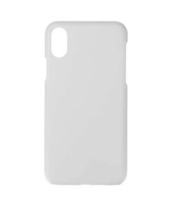 3D-Cover für das iPhone X, Kunststoff, Weiß (matt), für den Sublimationsdruck