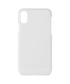 3D-Cover für das iPhone X, Kunststoff, Weiß (glänzend), für den Sublimationsdruck