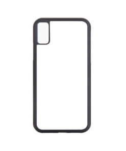 Cover für das iPhone X, Gummi, Schwarz, für die Sublimation