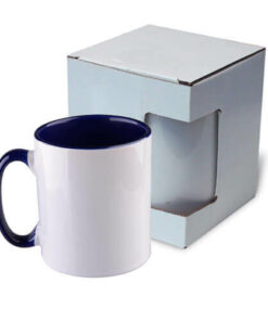 Tasse 300ml, FUNNY,  A+, Dunkelblau, mit Box, für die Sublimation