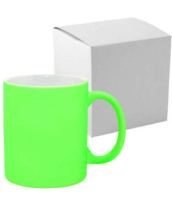 Tasse, Farbintensiv, Grün, Matt, mit Box, für die Sublimation