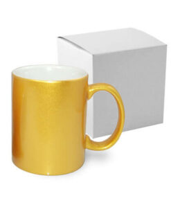 Tasse 330ml, Soft Color, Gold, mit einzelner Box, für die Sublimation