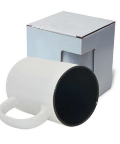 Tasse 450 ml, A+, schwarze Innenseite, mit Box KAR5, für die Sublimation