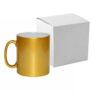 Tasse 300ml, Soft Color, Gold, mit einzelner Box, für die Sublimation