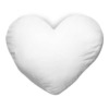 Kissenbezug, Herz, Satin, 40 x 35 cm, Weiß, 200g/m², für den Sublimationsdruck