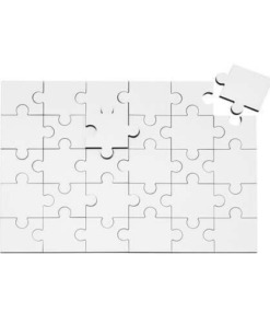 Puzzle, MDF, Quadrat, 25 x 17,5 cm, 30 Elemente, für den Sublimationsdruck