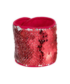 Armband mit Pailletten, Rot,  für den Sublimationsdruck