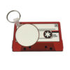 Schlüsselanhänger, Kunststoff, Audiokassette, für den Sublimationsdruck